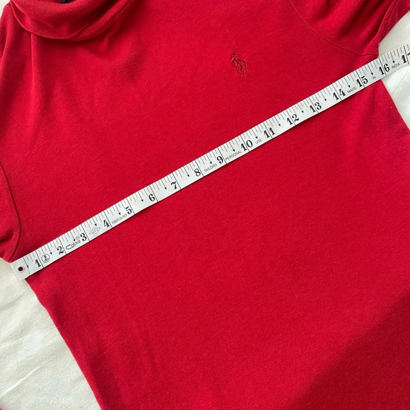 Ralph Lauren | Red Logo Lightweight Turtleneck Sweater XL - Picture 7 of 7